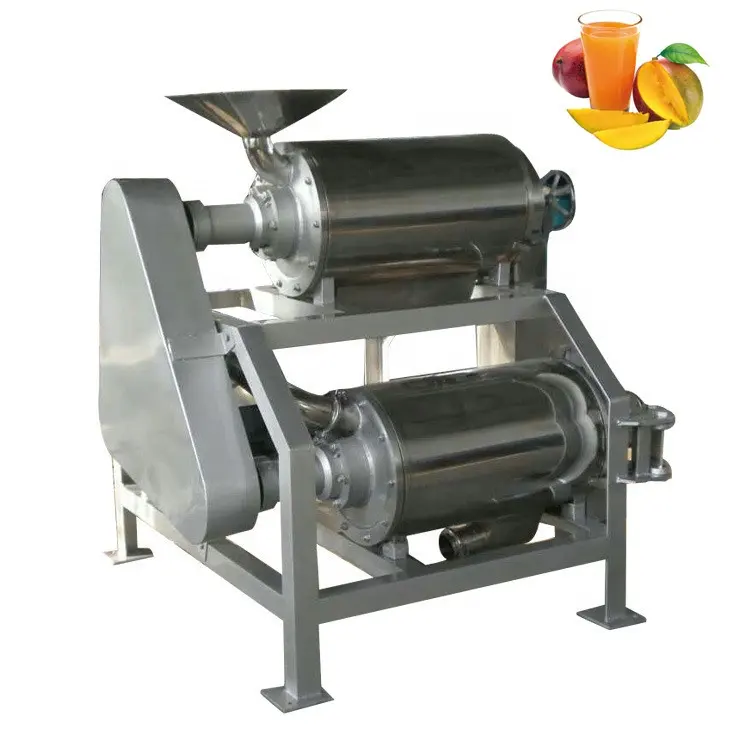 Industrial Stainless Steel Mango Pulper / Fruit Pulp Juice Making Machine / Mango Puree Extractor Machine Price