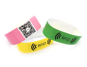 Duy nhất-sử dụng PP giấy dây đeo cổ tay cho các hoạt động 13.56MHz F08 chip RFID Vòng đeo tay cho công cộng tổ chức sự kiện kiểm soát truy cập NFC f8213 - Product Image 2