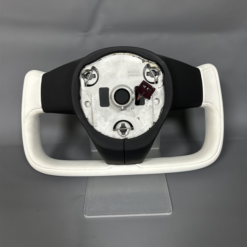 Comfortable Leather Yoke Heated Volant Lenkrad Steering Wheel (Tesla Fitment), photo 6