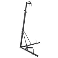 Support de sac de frappe compact avec barre de traction, structure facile à assembler pour petit appartement