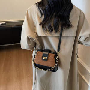 Sac à main pour femme très tendance, sacoche carrée de luxe à chaîne pour jeunes femmes - Product Image 2