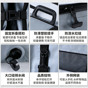 Mochila de Pesca Multifuncional con Aislamiento Térmico Personalizada de Gran Capacidad, Impermeable y Reforzada para Exteriores - Product Image 5