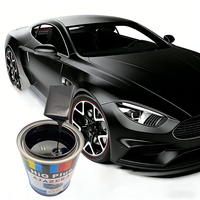 Peinture de finition automobile polyuréthane noire 2K haute performance, résistante aux intempéries, revêtement liquide brillant pour voitures