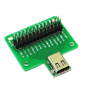 Carte de test de <span class=keywords><strong>c</strong></span>âble <span class=keywords><strong>USB</strong></span> 3.1 Type-<span class=keywords><strong>C</strong></span>, connecteur femelle Type-<span class=keywords><strong>C</strong></span> 24 broches vers adaptateur DIP, PCB soudé 1 - Product Image 1