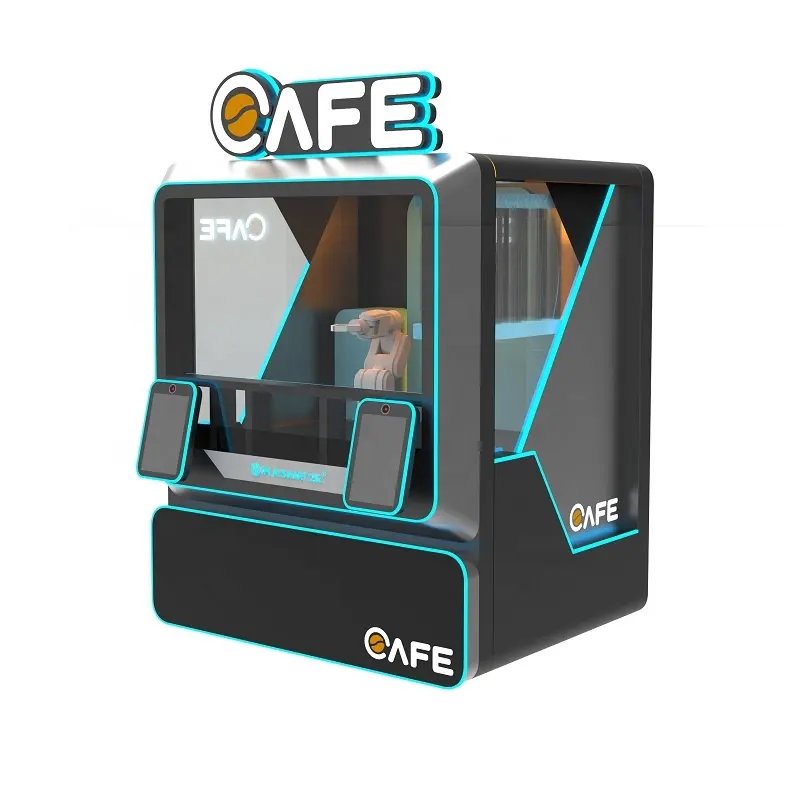 Smart and Coffee Vending Machine Fully Automatic For Business Robot Vending Mach