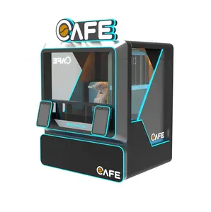 الذكية و آلة بيع القهوة التلقائي بالكامل للأعمال روبوت البيع آلة القهوة الشاي الفول مع بطاقة تعمل أسعار
