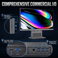 Ordinateur de bureau tout-en-un 27 pouces FHD 1920x1080 Intel Core i7 DDR4 32 Go 2 To SSD Windows 11 Bluetooth pour le travail de bureau sur grand écran