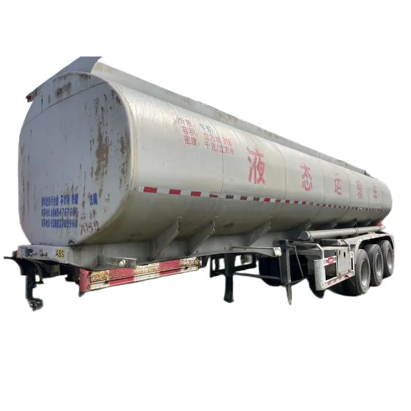 LEEYAOO Trailer tangki bahan bakar baja cair baru atau digunakan Tanker minyak bahan bakar Semi Trailer untuk dijual 3-4 Axle Aluminium 28000- 70000 liter