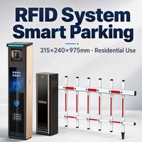 Barrière de parking Keydeone OEM en alliage d'aluminium avec logo personnalisé, moteur CC sans balais, bras de 1 à 6 mètres, système RFID, 150W