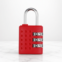 Mini cadenas à combinaison à 3 chiffres en alliage de zinc et ABS, léger et tendance, pour sac à dos, bagages, casier de gym
