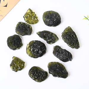 Cristales Espirituales de Alta Calidad, Meteorito Verde Moldavita, Piedra Aerolita para Meditación - Product Image 3