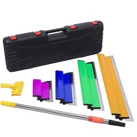 Outils de finition pour cloisons sèches en acier inoxydable Couteau pour cloison sèche Grattoir à mastic avec boîte de rangement durable pour le bricolage