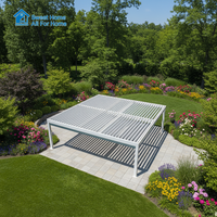 Pergola motorisée en aluminium sur mesure Sweet Home avec toit à lames orientables étanche pour jardin extérieur, pavillon, gazebo