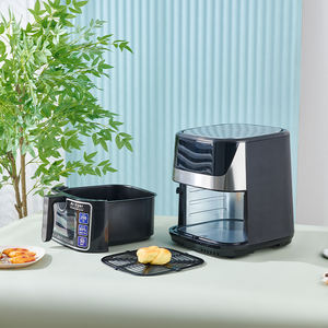 Friteuses à air profond intelligentes électroménager de cuisine en acier inoxydable multifonctionnelle électrique 6l 8l <span class=keywords><strong>double</strong></span> <span class=keywords><strong>friteuse</strong></span> à air numérique sans huile - Product Image 6