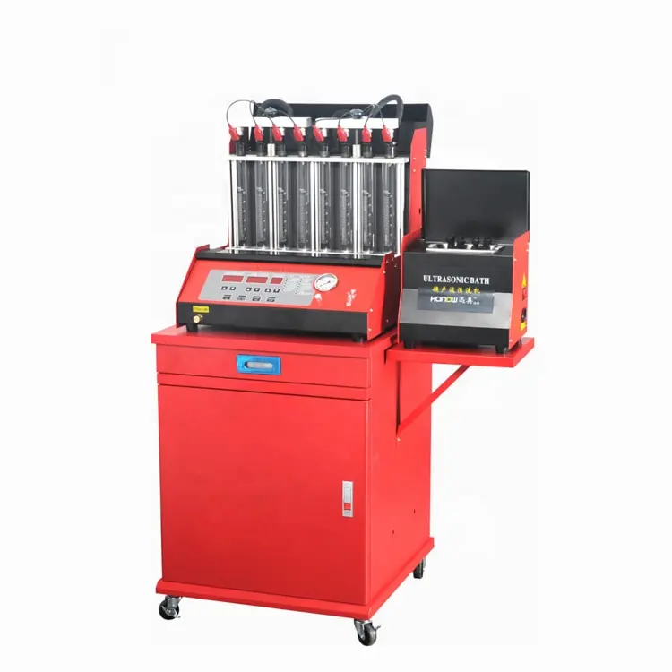 Automatic car 6 cylinders fuel injector tester cleaner CE certificate support customization