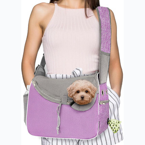 Free sample Pet <b>Dog</b> <b>Backpack</b> Sling <b>Carrier</b> Breathable Mesh Travel Safe Sling Bag <b>Carrier</b> for <b>Dogs</b> Cats - Product Image 1