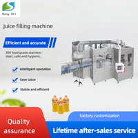Machine de remplissage automatique de jus et de boissons liquides, ligne de remplissage et de bouchage de bouteilles en verre pour petite usine d'embouteillage