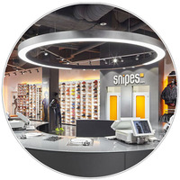 Dimmable DALI Profil Aluminium LED Lustre Circulaire Ronde En Forme D'anneau Linéaire Lampe Skyline Applique Murale LED Bar Bande