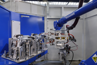 Robot de soudage par points à bras creux Yaskawa MOTOMAN SP180H-110 extrêmement puissant et rapide pour la ligne de fabrication de carrosseries automobiles