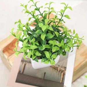 Plantes artificielles en pot, plantes artificielles de type dragon de rivière en pot, décoration pour la maison, décoration pour le bureau, plantes vertes - Product Image 2