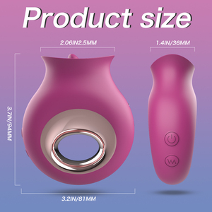 Groothandel Dubbele Stimulatie met Vibratie en Likfunctie Tong Vibrerende Likkende Clitoris Vibrator in Seksartikelen Vrouwen - Product Image 5