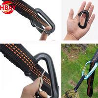 Clips porte-clés Mini mousqueton en alliage d'aluminium Clip de porte à ressort en forme de D à dégagement rapide durable