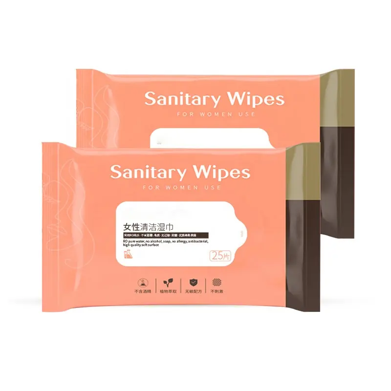 Direct Sales Private Label Flushable Nonwoven Intimate Women Hygiene Wipe Vaginal Cleansing Feminine Wipes