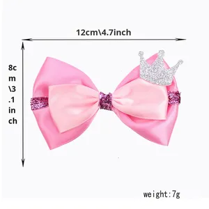 Accessori per capelli per bambini <span class=keywords><strong>di</strong></span> vendita calda carini Cross-Border magia cattiva strega forcina in fiocco <span class=keywords><strong>rosa</strong></span> e verde - Product Image 3