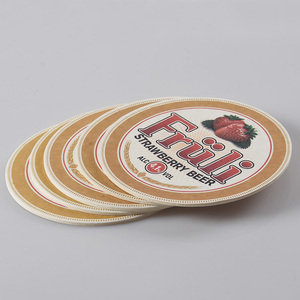 Venta caliente en forma de Ronda impreso taza de café de papel montaña rusa <span class=keywords><strong>para</strong></span> la casa - Product Image 3