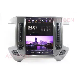 Tesla araba ses DVD ses radyo Video oynatıcı GMC Sierra ile Vtrux kamyon 2014 Chevrolet Silverado LD 2014 GPS navigasyon