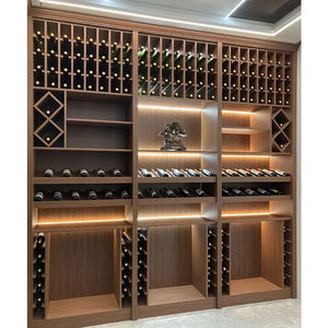 Installation facile, luxe minimaliste, modulaire, personnalisé, porte à vin en verre mural en aluminium doré à LED, <span class=keywords><strong>bar</strong></span>, cave à domicile - Product Image 3