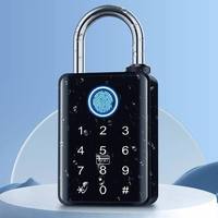 Cadenas intelligent SafetyTuya avec code de combinaison, clé numérique et lecteur d'empreintes digitales biométrique, compatible avec l'application Tuya