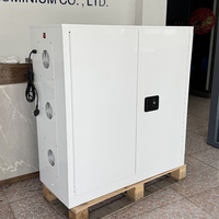 Armoire de sécurité en acier anti-explosion à trois couches personnalisée, 12 prises pour le stockage, la distribution et la charge des batteries lithium-ion pour ordinateur portable