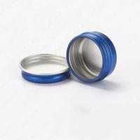 10ml petit pot rond en aluminium bleu royal 10g baume à lèvres conteneur de stockage boîte en fer blanc avec couvercle à vis