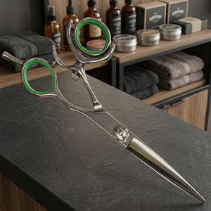 Tijeras de Peluquería Profesionales Ergonómicas Giratorias de Acero Inoxidable con Mango Largo para Diestros, Estilo Japonés, Envío Rápido - Product Image 3
