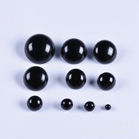 Aksesoris Boneka Kerajinan Tangan Grosir 5mm - 30mm Kancing Plastik Hitam untuk Menjahit Mata Boneka untuk Kerajinan Mainan