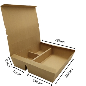 High Quality PET Disposable Rigid Dinner <strong>Boxes</strong> Good Quality Sell <strong>Well</strong> Kraft Paper Packaging for Food Over 10 Years Experience - Product Image 6