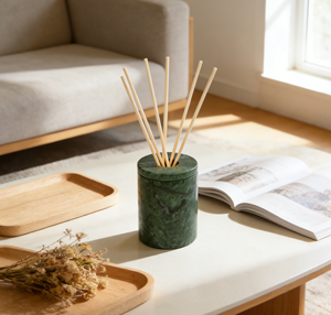 زجاجة معطر جو فاخرة كبيرة من الرخام مع أعواد كبيرة للسيارة والمنزل - Product Image 6