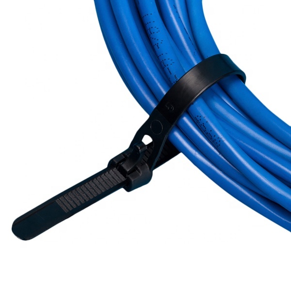 Plastic Releasable Reusable Fastening Nylon Cable Tie for Wires