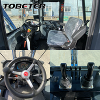 Chargeuse-pelleteuse pour travaux routiers urbains, 3800 kg, 42 kW, diesel, 4x4, CE EAC, godet de 0,18 m³, capacité de levage de 1800 kg, chargeuse-pelleteuse sur roues