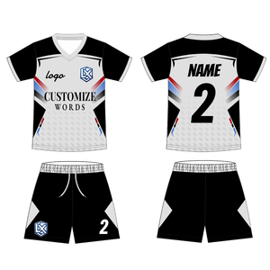 <span class=keywords><strong>Maillot</strong></span> <span class=keywords><strong>de</strong></span> football personnalisé à motif géométrique dégradé, ensembles <span class=keywords><strong>de</strong></span> vêtements <span class=keywords><strong>de</strong></span> sport <span class=keywords><strong>sur</strong></span> mesure basés <span class=keywords><strong>sur</strong></span> votre propre design, service OEM, t-shirt d'été personnalisé - Product Image 2