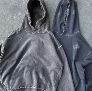 Custom Blank Black 450gsm Streetwear Washed Hoodies Designer <strong>Clothes</strong> <strong>Men</strong> Vintage Distressed Acid Wash Y2k Pullover Hoodie <strong>Men</strong> - Product Image 6