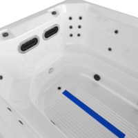Fabricant de piscines de nage à contre-courant pour jardin extérieur, spa de nage autoportant de grande taille sur mesure pour usage domestique
