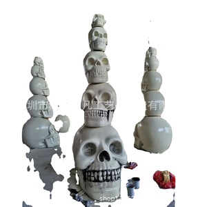 Escultura de Calabaza de Resina para Halloween, Figura Decorativa Grande para Exteriores, Montaje en Suelo, Duradera, Paquete de Varias Piezas - Product Image 2