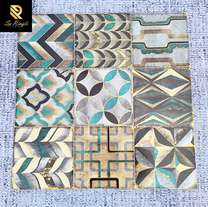 Azulejos de Cerámica Marroquíes con Diseño Floral para Paredes <span class=keywords><strong>y</strong></span> Pisos de Cafeterías - Product Image 1