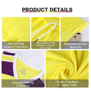 Tenue de basketball YING LANG personnalisée avec logo, en tissu respirant, pour l'entraînement et les fans, <span class=keywords><strong>v</strong></span>êtements de basketball souples pour hommes - Product Image 4