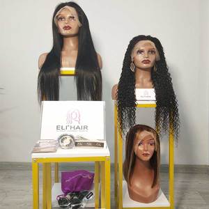 Perruques courtes et à <span class=keywords><strong>reflets</strong></span> lumineux pour femmes noires, perruque Lace Front Wig de couleur Paino - Product Image 5