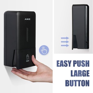 Dispensador de Jabón Líquido de Pared ABS <span class=keywords><strong>para</strong></span> Hotel, Cocina y Baño Comercial, 27oz de Gran Capacidad, Bomba Manual, Color Negro - Product Image 2