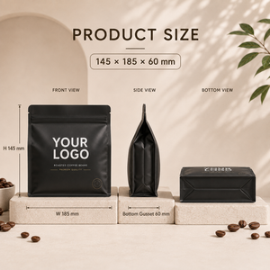 <span class=keywords><strong>Bolsa</strong></span> de Café con Fondo Cuadrado Impresa Personalizada con Válvula y Cierre para Granos de Café, Material LDPE y Logotipo UV - Product Image 3