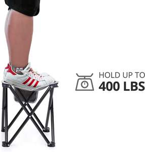 WOQI إطار فولاذي 600D أكسفورد خفيف قابل للطي الوزن المحمولة التخييم البراز الصيد كرسي صغير كرسي الشاطئ - Product Image 4